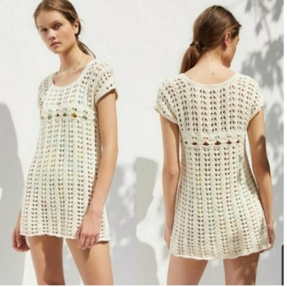 Urban Outfitters Peekaboo Crochet Cover Dress